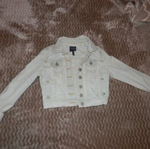 Cropped jean jacket